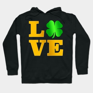 Love Shamrock T Shirt Ireland St Paddy irish Gift Tee Hoodie